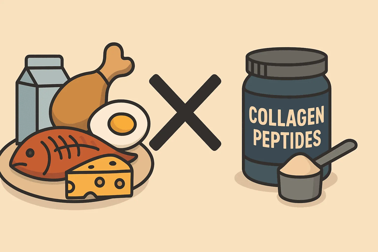 Collagen vs protein