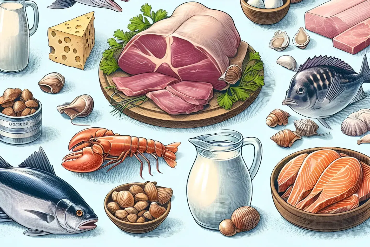 Taurine food sources